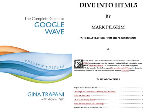 Complete Guide to Google Wave and Dive Into HTML5